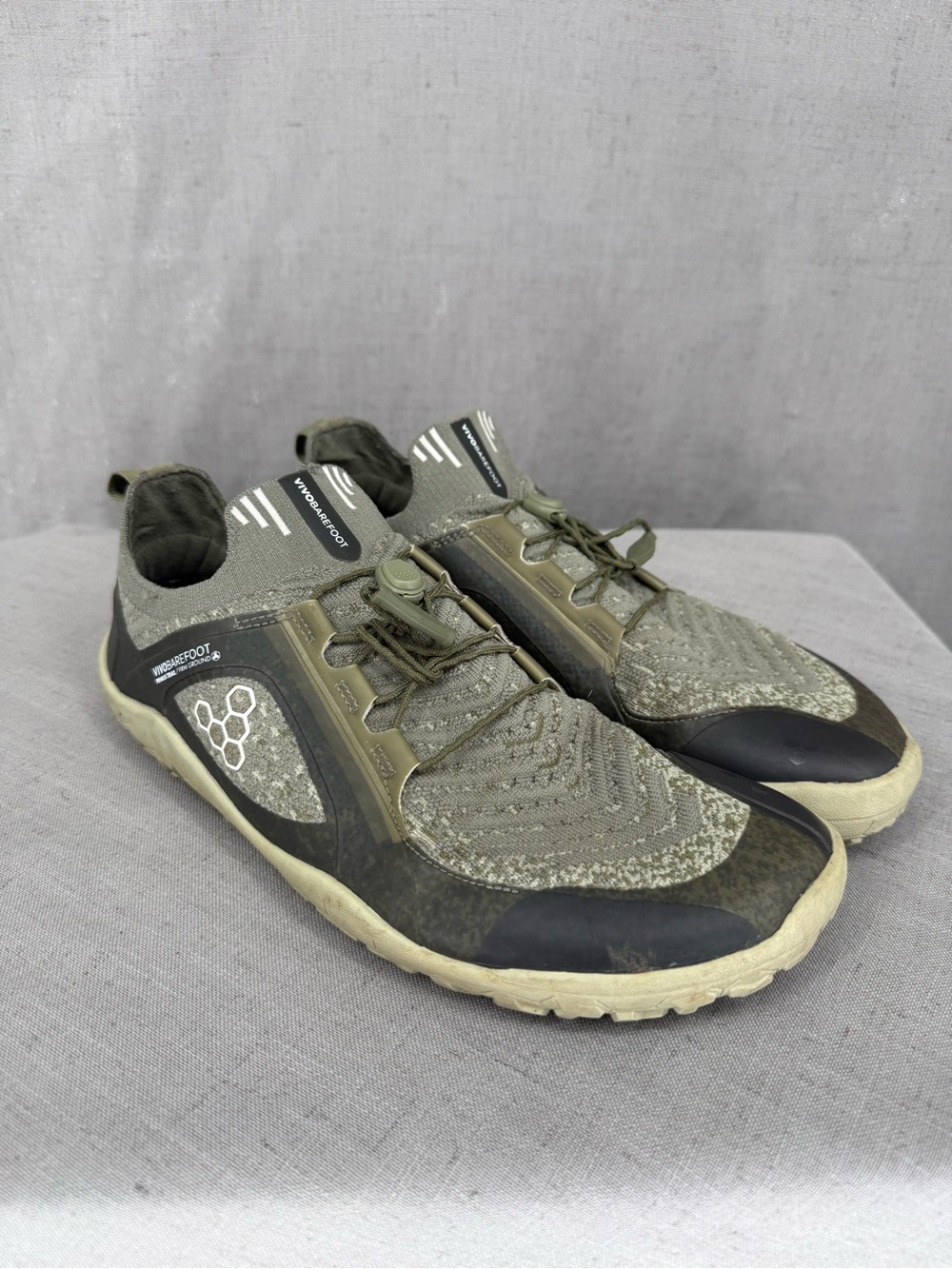 Vivobarefoot Primus Trail Knit FG Forest Green Trail Barefoot Minimalist Shoe 10